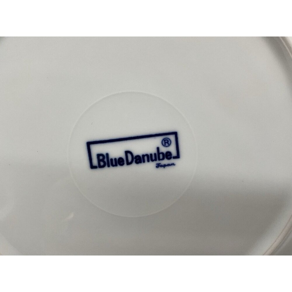 Blue Danube 8.5"  SALAD LUNCHEON Plate Blue Onion Rectangular Backstamp Set of 2 - Picture 16 of 16